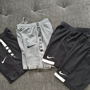 Nike Kids' Black and Gray Shorts size 7
